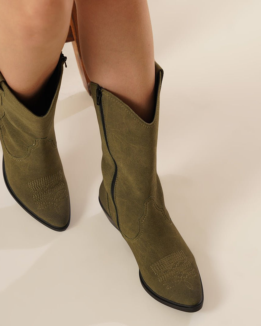 Cefalu Long Boots Olive