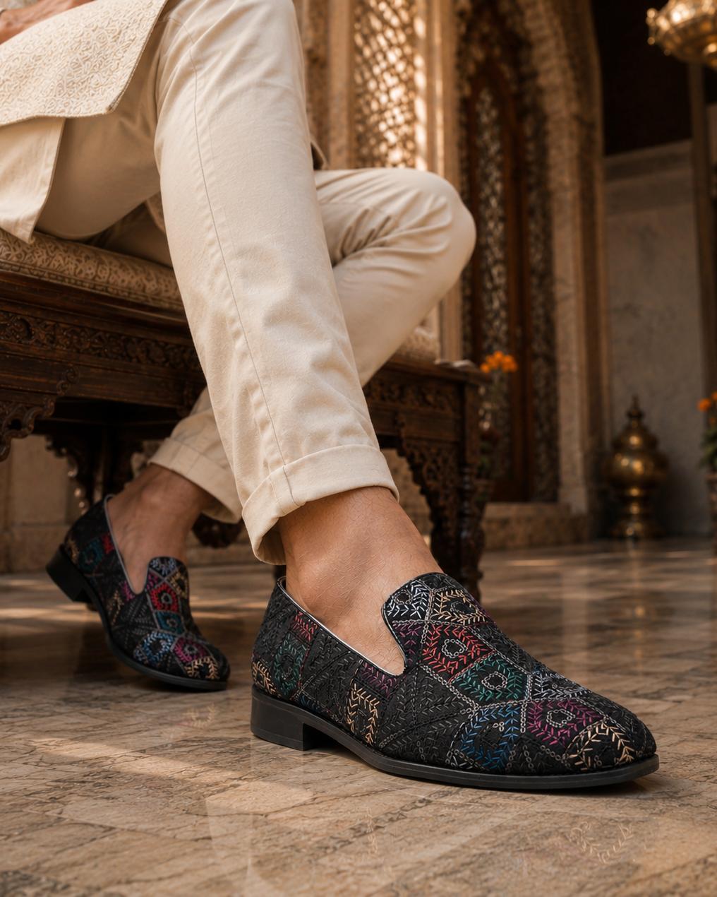Syracuse Ethnic Slip Ons Multicolor