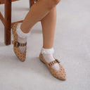 Michael Angelo's Cherie Mary Janes For Women (Beige)