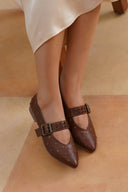 Michael Angelo's Cherie Mary Janes For Women (Beige)