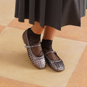 Michael Angelo's Grisete Mary Janes For Women (Gunmetal)