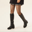 Crema Long Boots Black