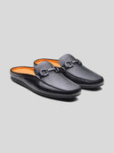 Enea Slip On's Leather Mules Black