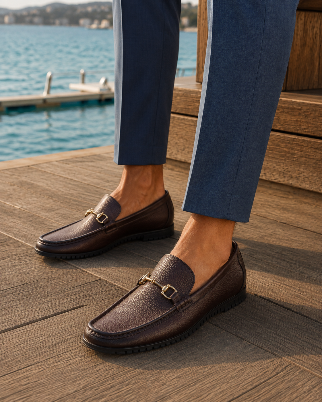 Ettore Leather Formals Shoes Brown