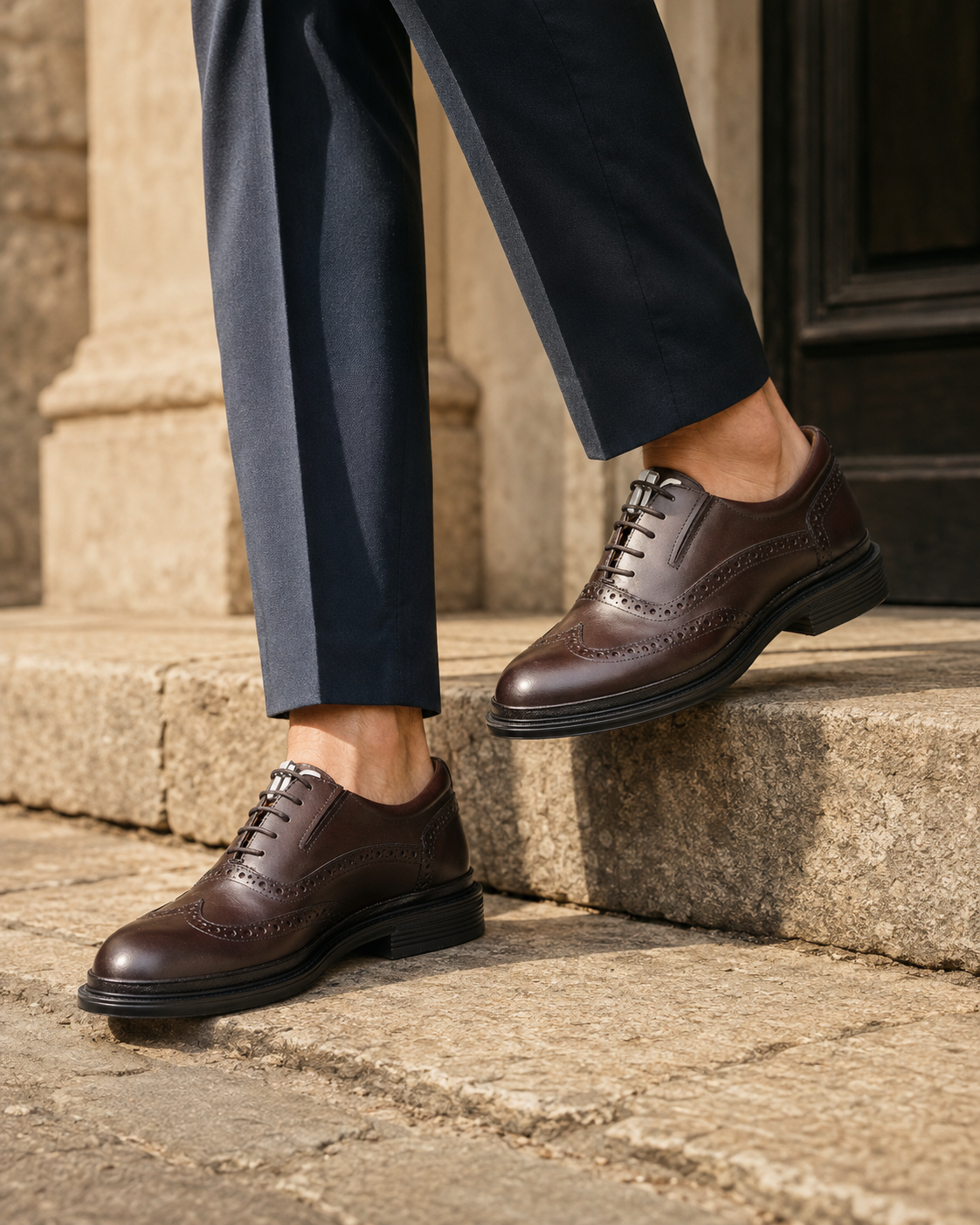 Fisher Leather Formals Shoes Brown