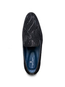 Gabriele Ethnic Slip Ons Black
