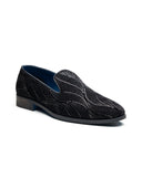 Gabriele Ethnic Slip Ons Black