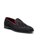 Gabriele Ethnic Slip Ons Cherry