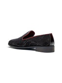 Gabriele Ethnic Slip Ons Cherry