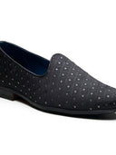 Gianni Ethnic Slip Ons Black