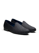 Gianni Ethnic Slip Ons Black
