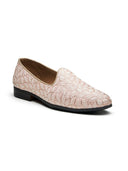 Gigino Ethnic Slip Ons Pink