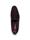 Graziano Ethnic Slip Ons Cherry