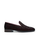 Graziano Ethnic Slip Ons Cherry