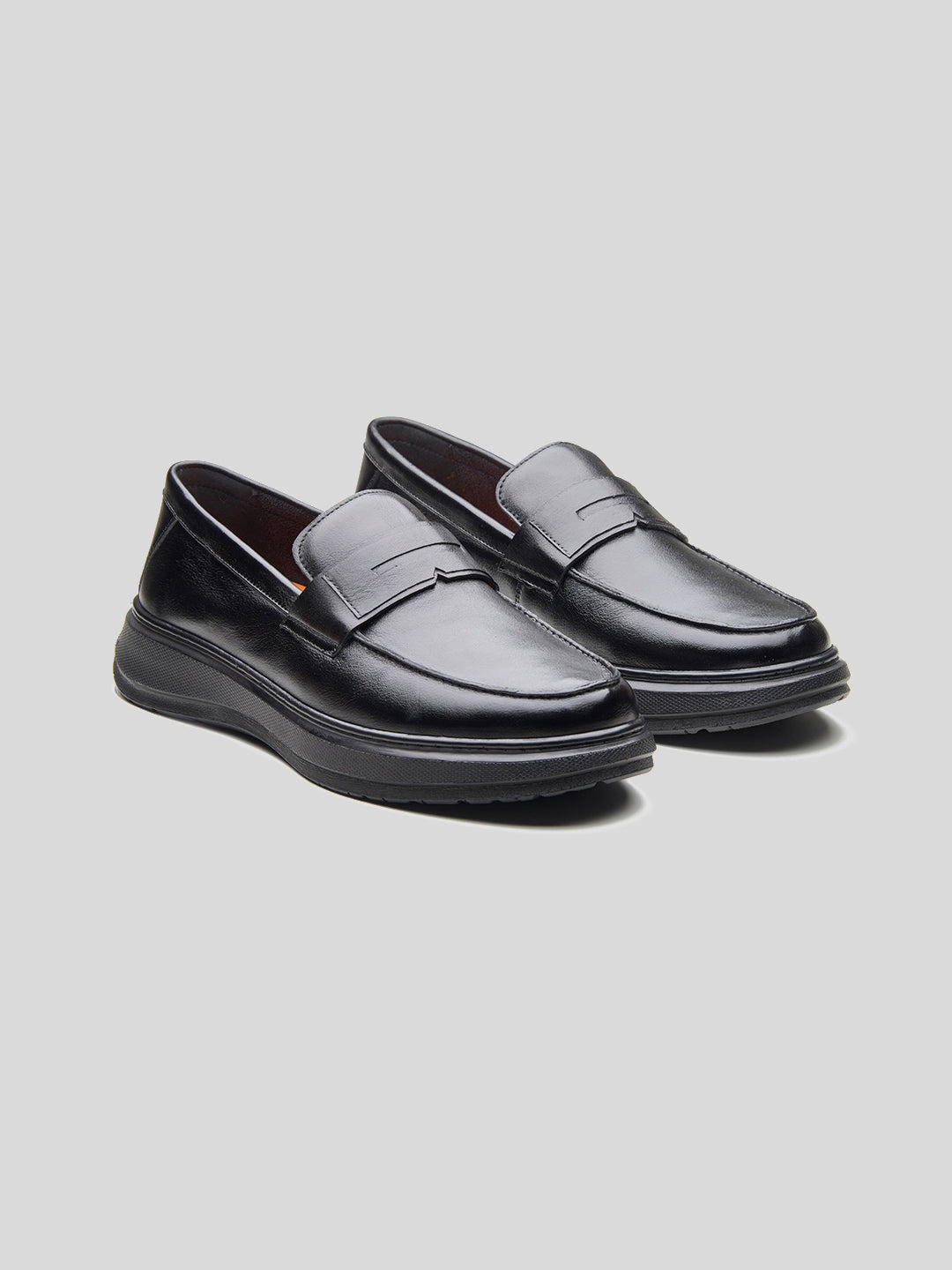 Ilario Leather Comfort Slip-on Shoes Black