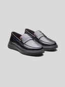 Ilario Leather Comfort Slip-on Shoes Black