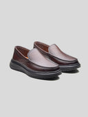 Ivano Leather Comfort Slip-on Shoe  Brown