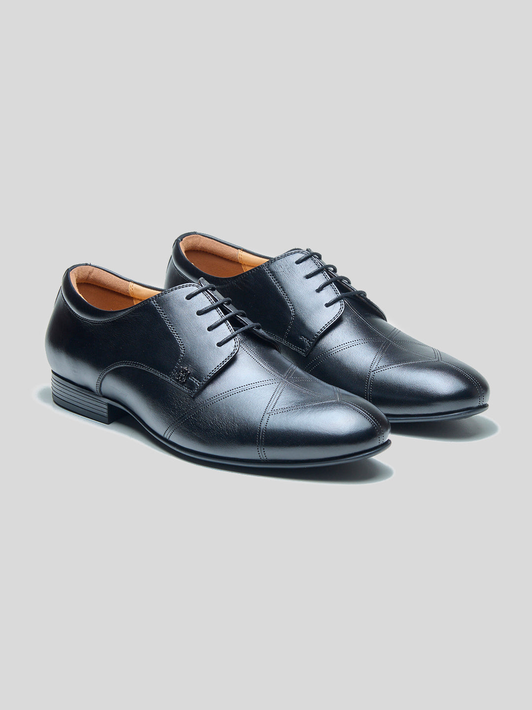 Leonardo Leather Formal Slip-on Shoes Black