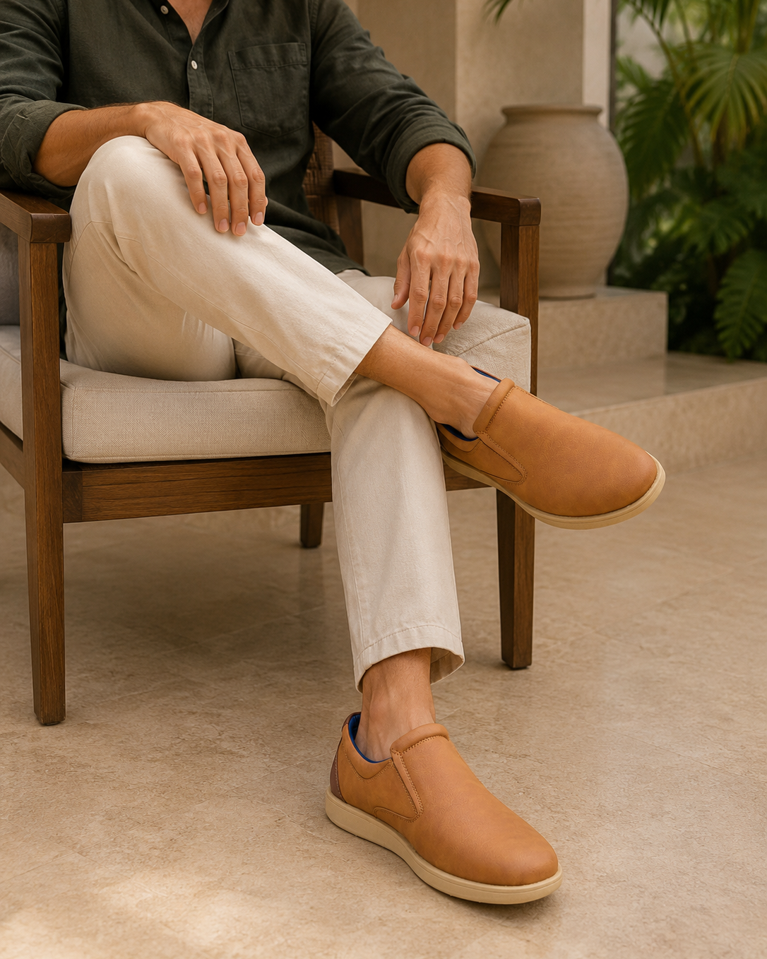 Catania Casuals Shoes Tan