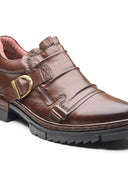 Michael Angelo's Leather Pedro Formals For Men Dark Tan