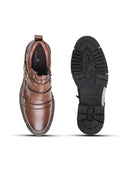 Michael Angelo's Leather Pedro Formals For Men Dark Tan