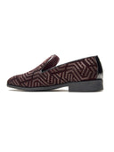 Enna Ethnic Slip Ons Cherry