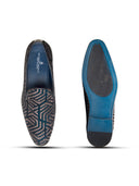 Enna Ethnic Slip Ons Green