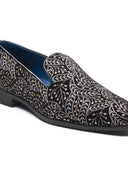 Emilia Ethnic Slip Ons Black