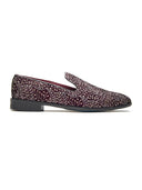 Emilia Ethnic Slip Ons Cherry