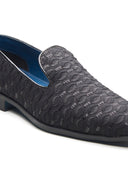 Isernia Ethnic Slip Ons Black