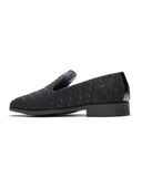 Isernia Ethnic Slip Ons Black