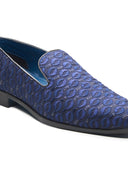 Isernia Ethnic Slip Ons Navy