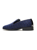 Isernia Ethnic Slip Ons Navy