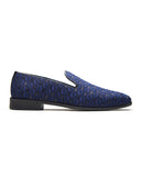 Isernia Ethnic Slip Ons Navy