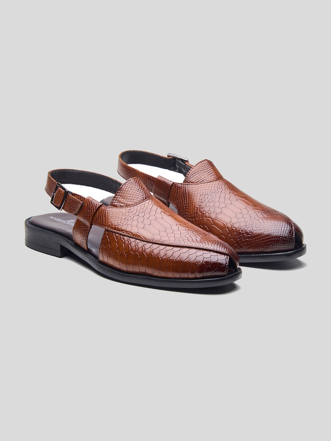 Udine Ethnic Slip Ons Tan