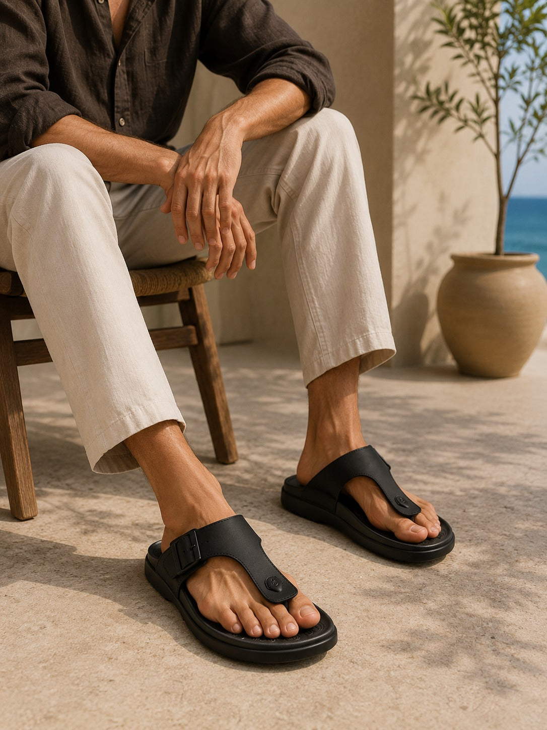 Riposo Slippers Black