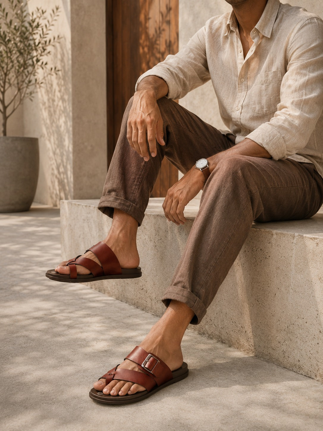 Ngoma Sandals Tan