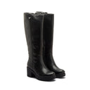 Crema Long Boots Black