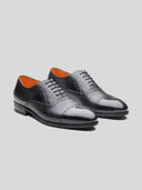 Mario Leather Derby Shoes Black