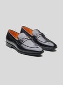 Nerio Leather Formals Shoes Black