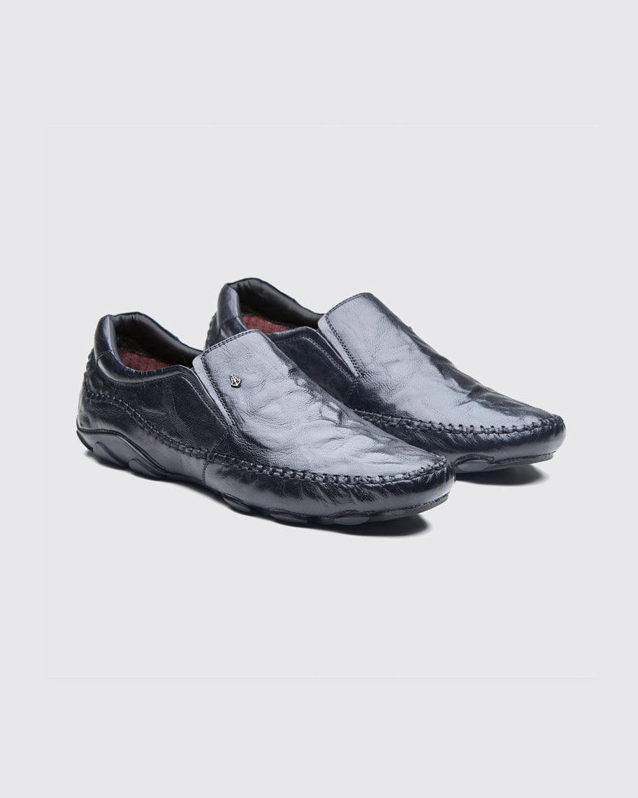 Alessio Leather Formals Black
