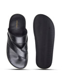 Valerio Leather Sandals Black
