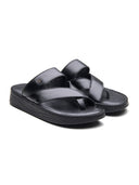 Valerio Leather Sandals Black