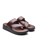 Valerio Leather Sandals Brown