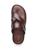Valerio Leather Sandals Brown