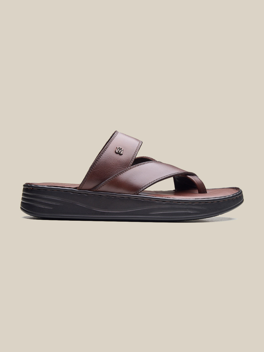 Valerio Leather Sandals Brown