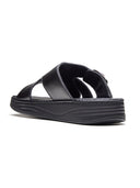 Vasco Leather Sandals Black