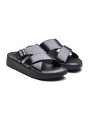 Vasco Leather Sandals Black