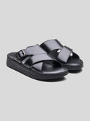 Vasco Leather Sandals Black