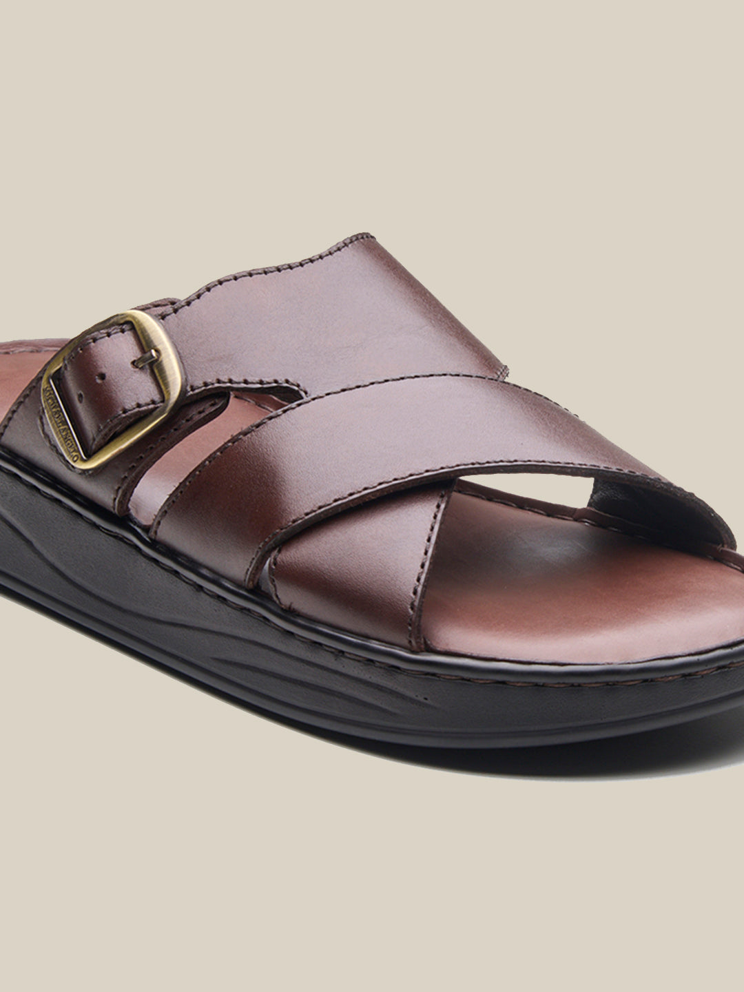 Vasco Leather Sandals Brown